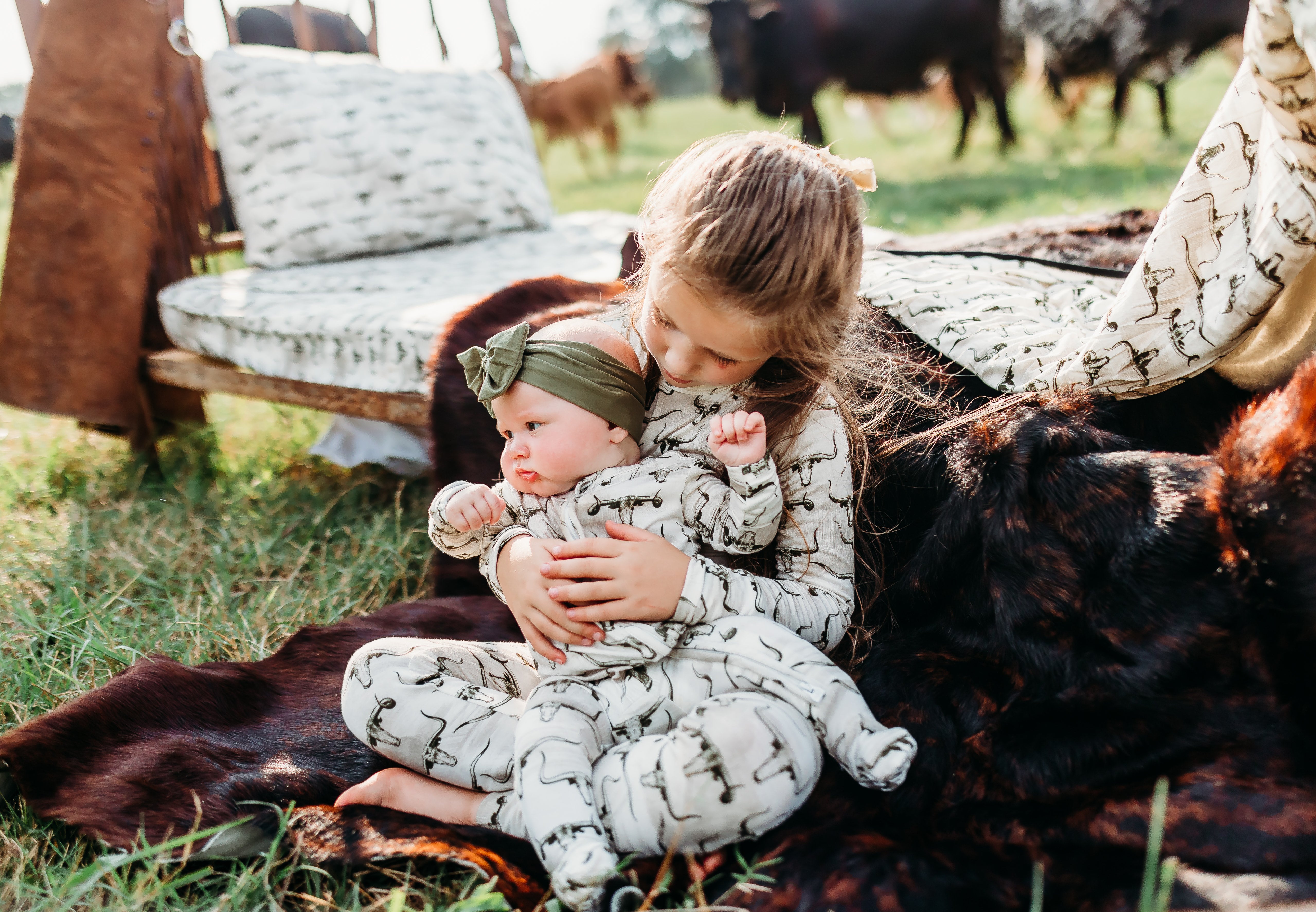 Longhorn Family Album Footie One Piece