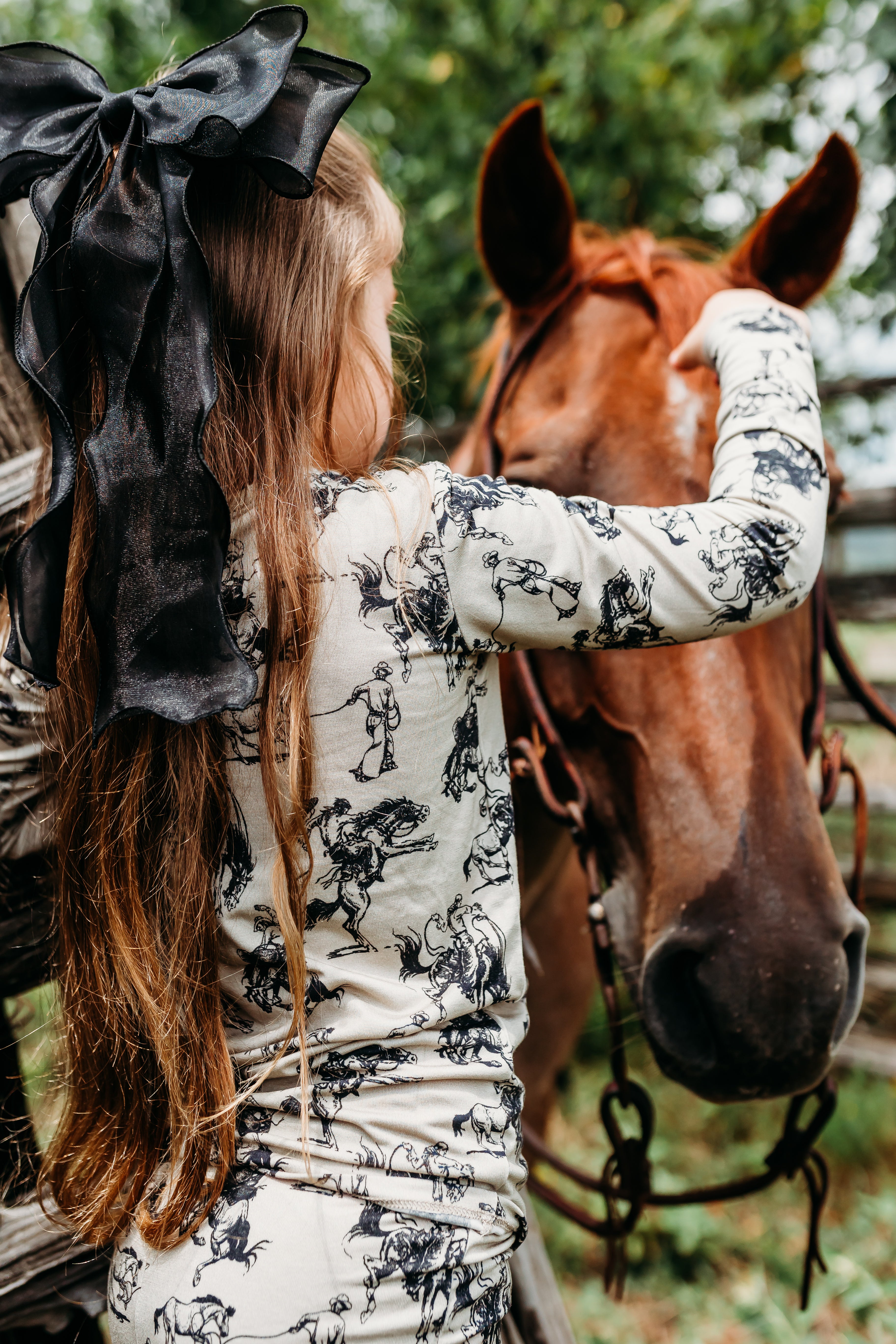 Bronc Lessons Long Sleeve Pajamas