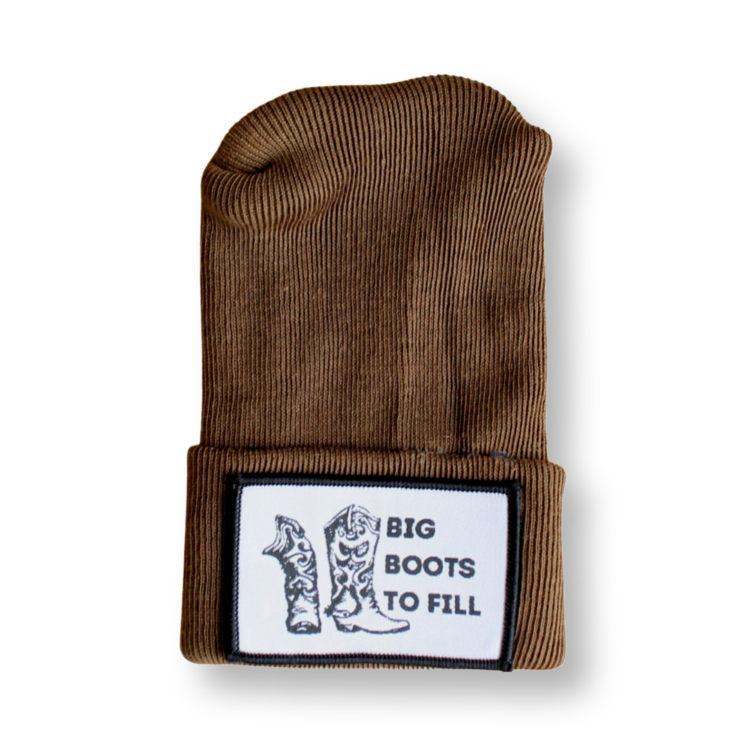 Big Boots to Fill Newborn Hospital Hat