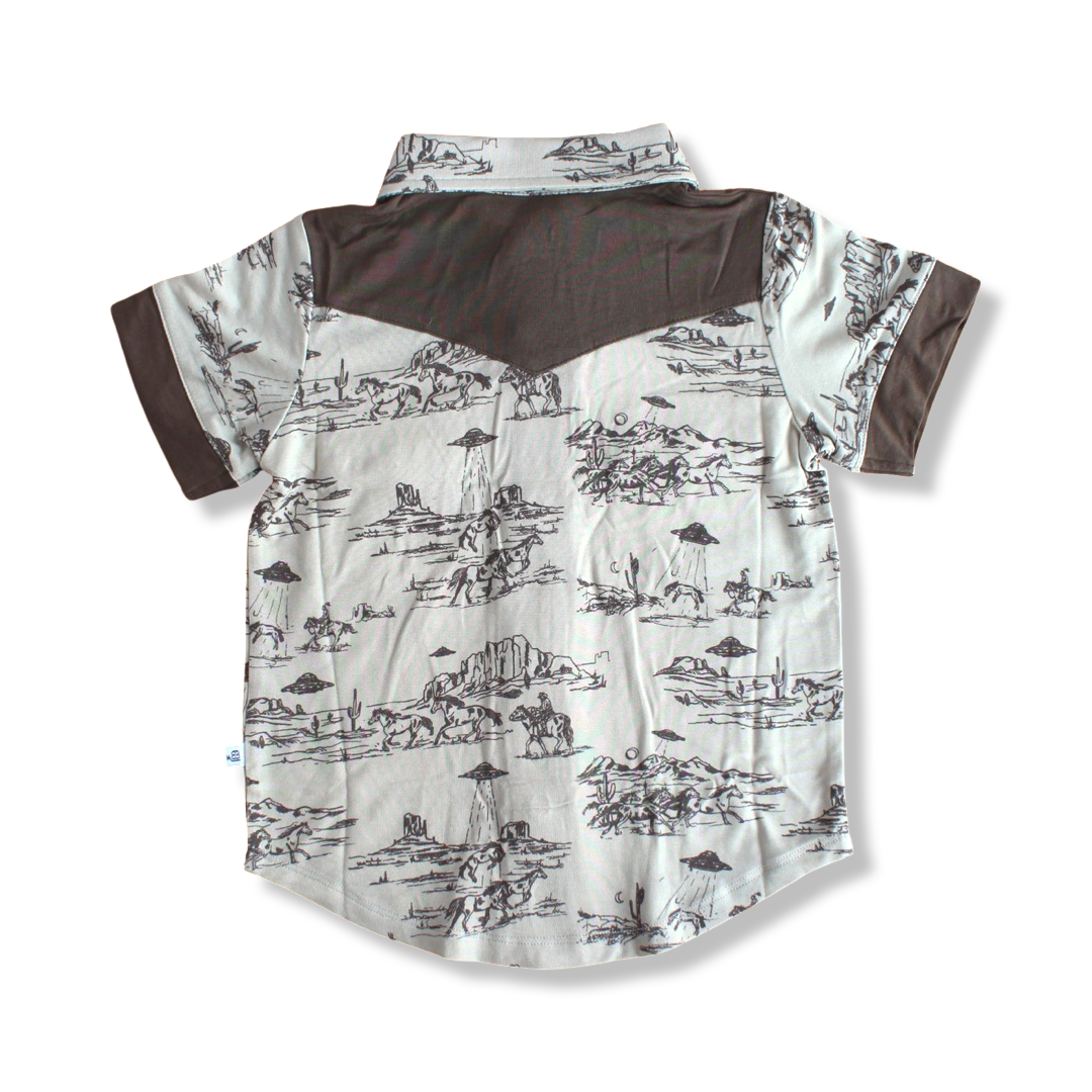 Lubbock Western Pearl Snap Collared Shirts