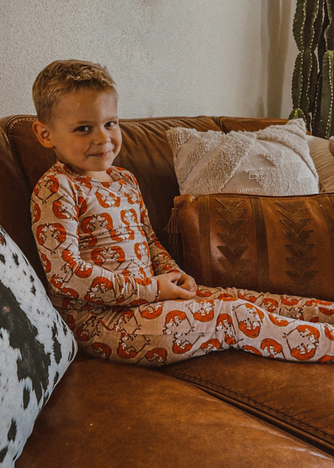 Huxford Hereford Long Sleeve Pajamas