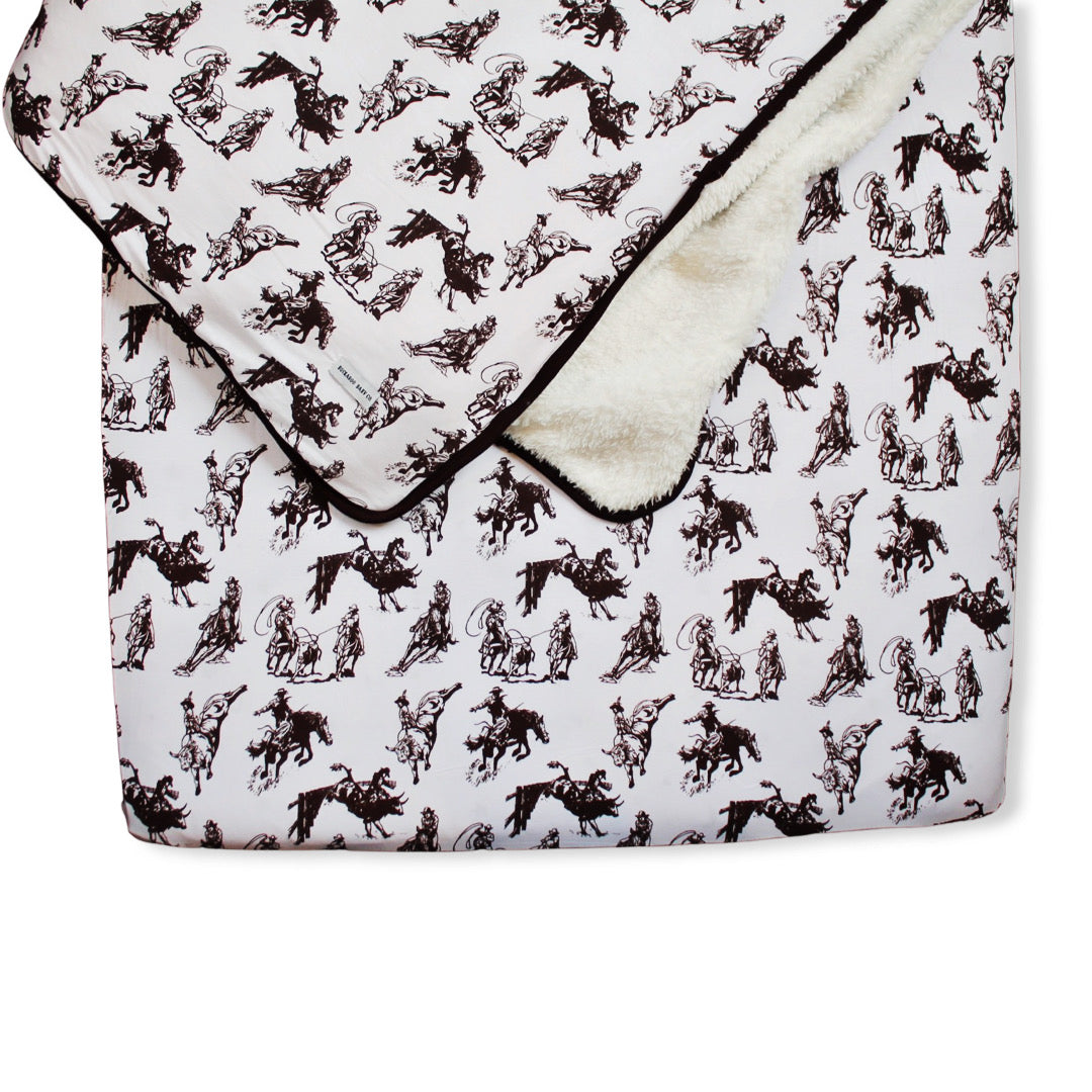 Rodeo Toile Changing Pad Cover