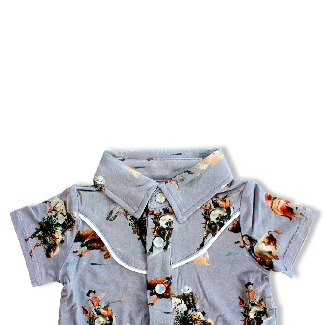 Laredo Short Sleeve Collared Shortalls