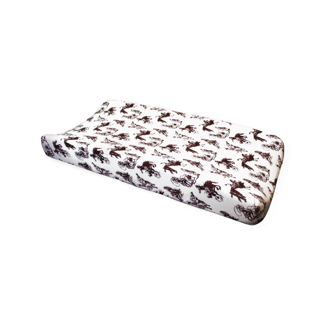 Rodeo Toile Changing Pad Cover