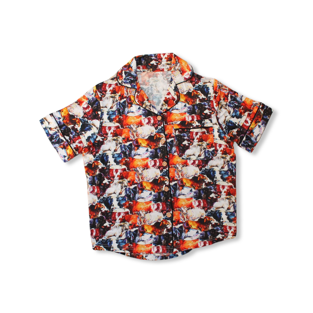 Clyde Short Sleeve + Ruffle Short Women's Lounge