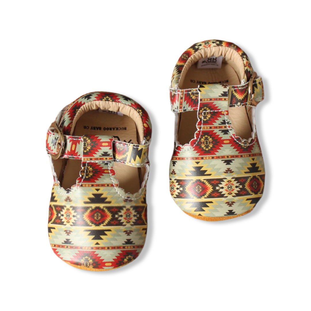 Wyatt Southwest T-Bar Moccasins
