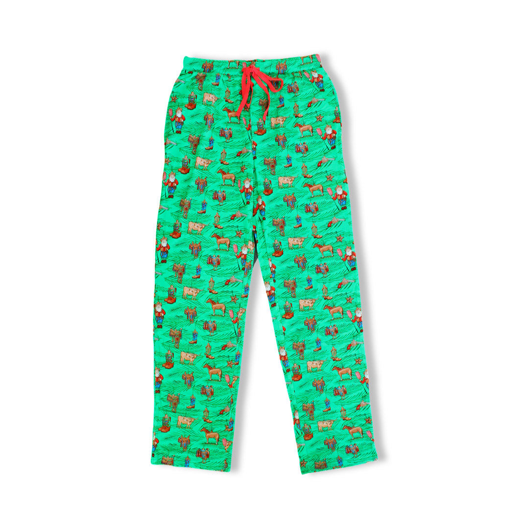Western Ornaments Men's Waffle Long Sleeve Loungewear