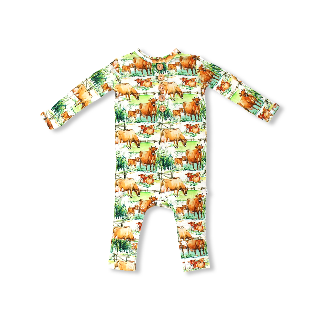 Ferndale Long Sleeve Henley Romper