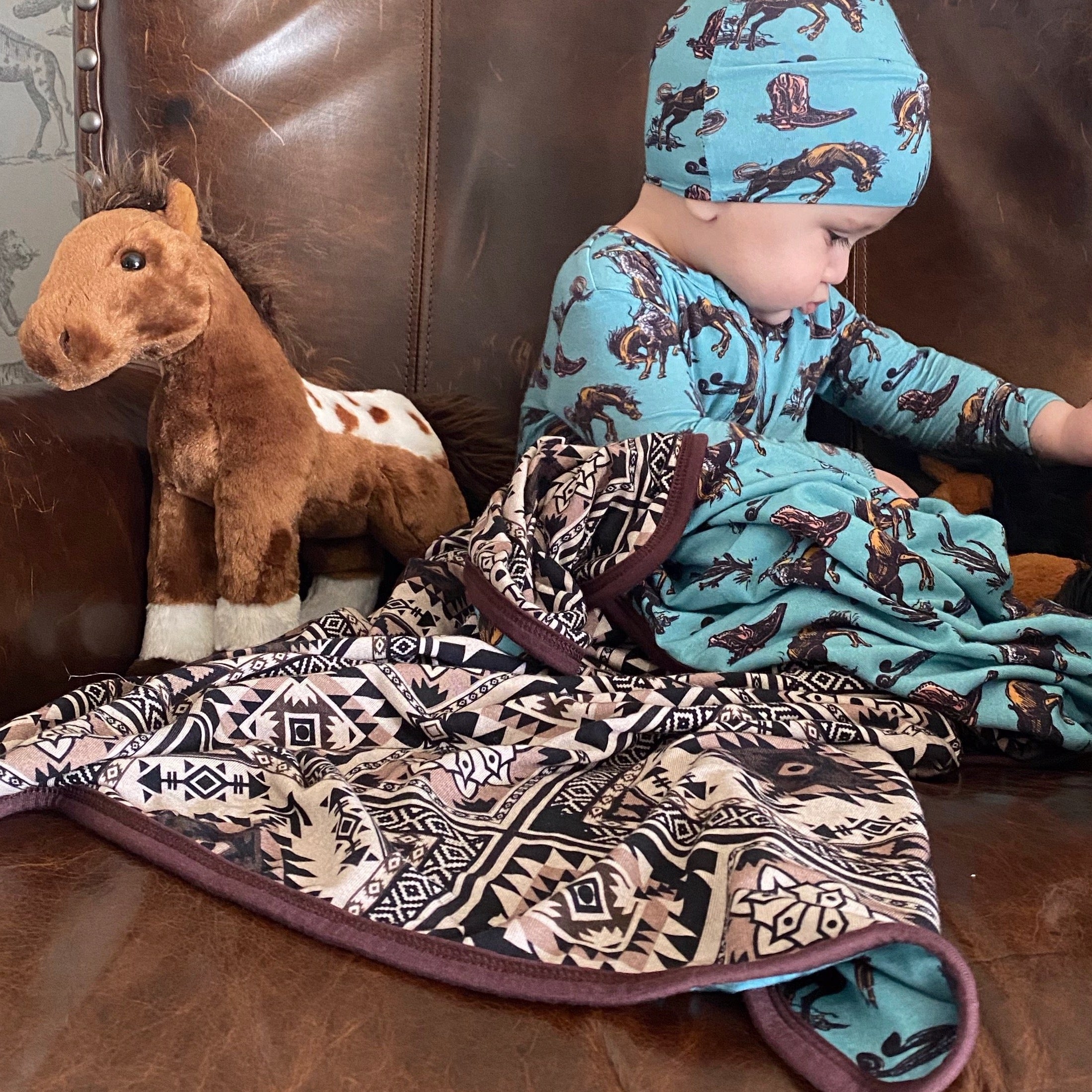 Bronc & Colton Calf Blanket