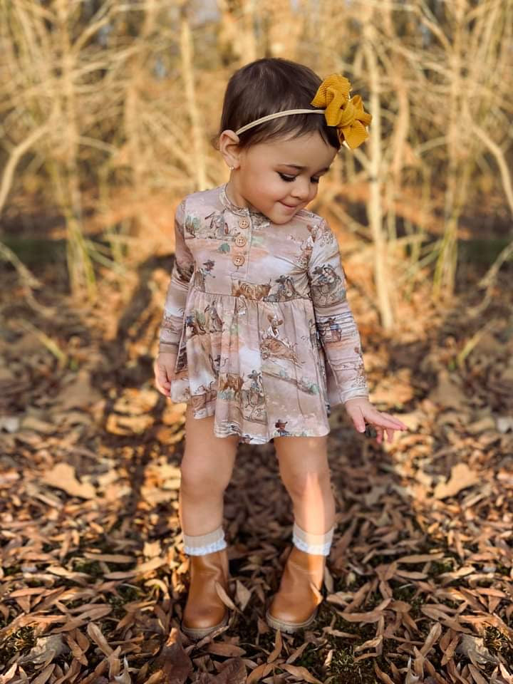 Samuel CB Henley Ruffled Bummie Set