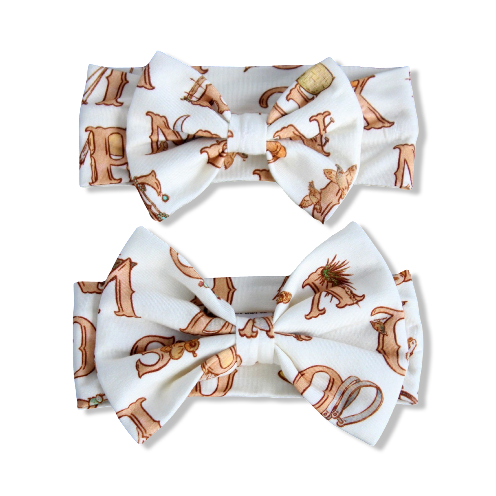 Western Alphabets Headband Bow