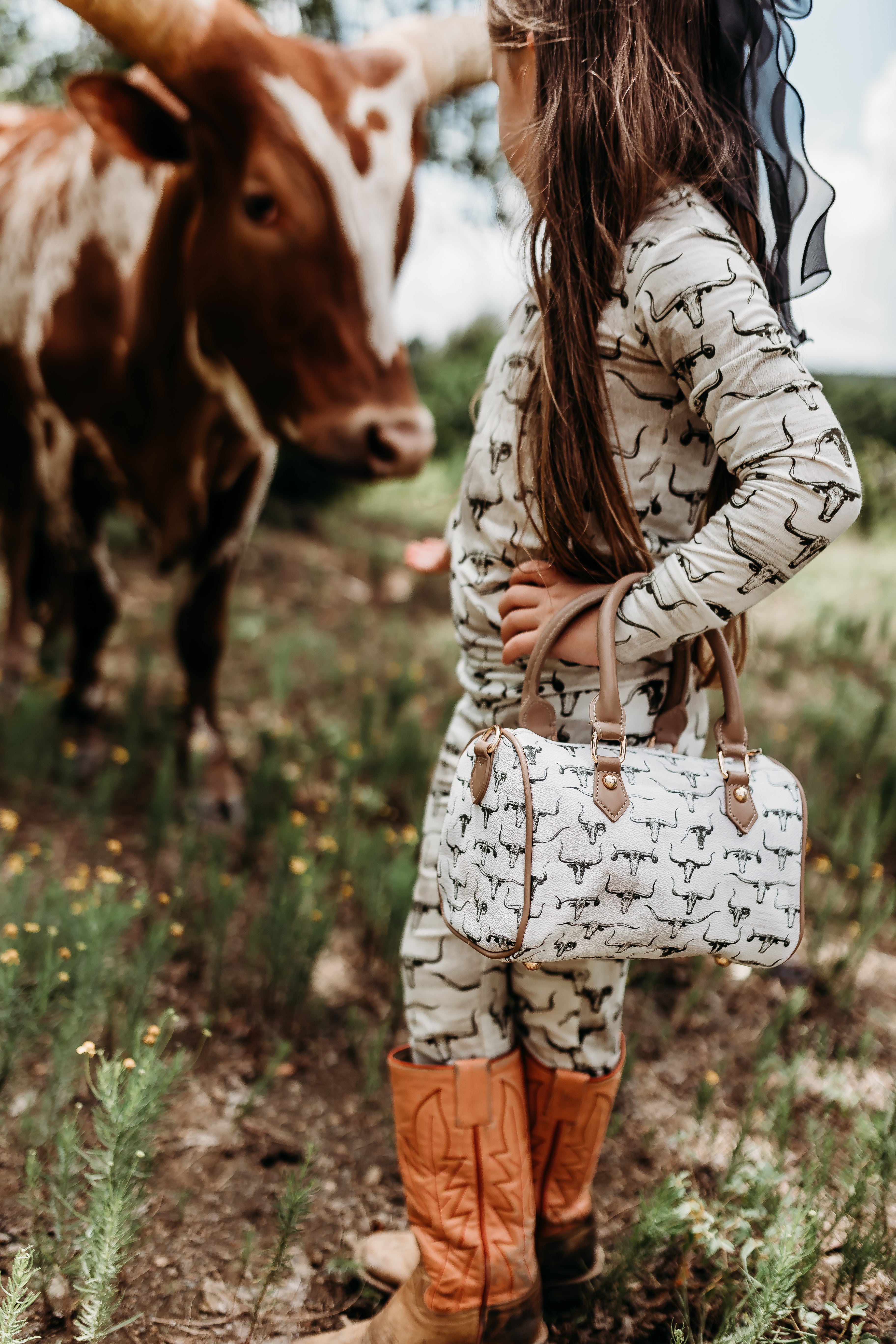 Longhorn Family Album Mini Duffle Bag