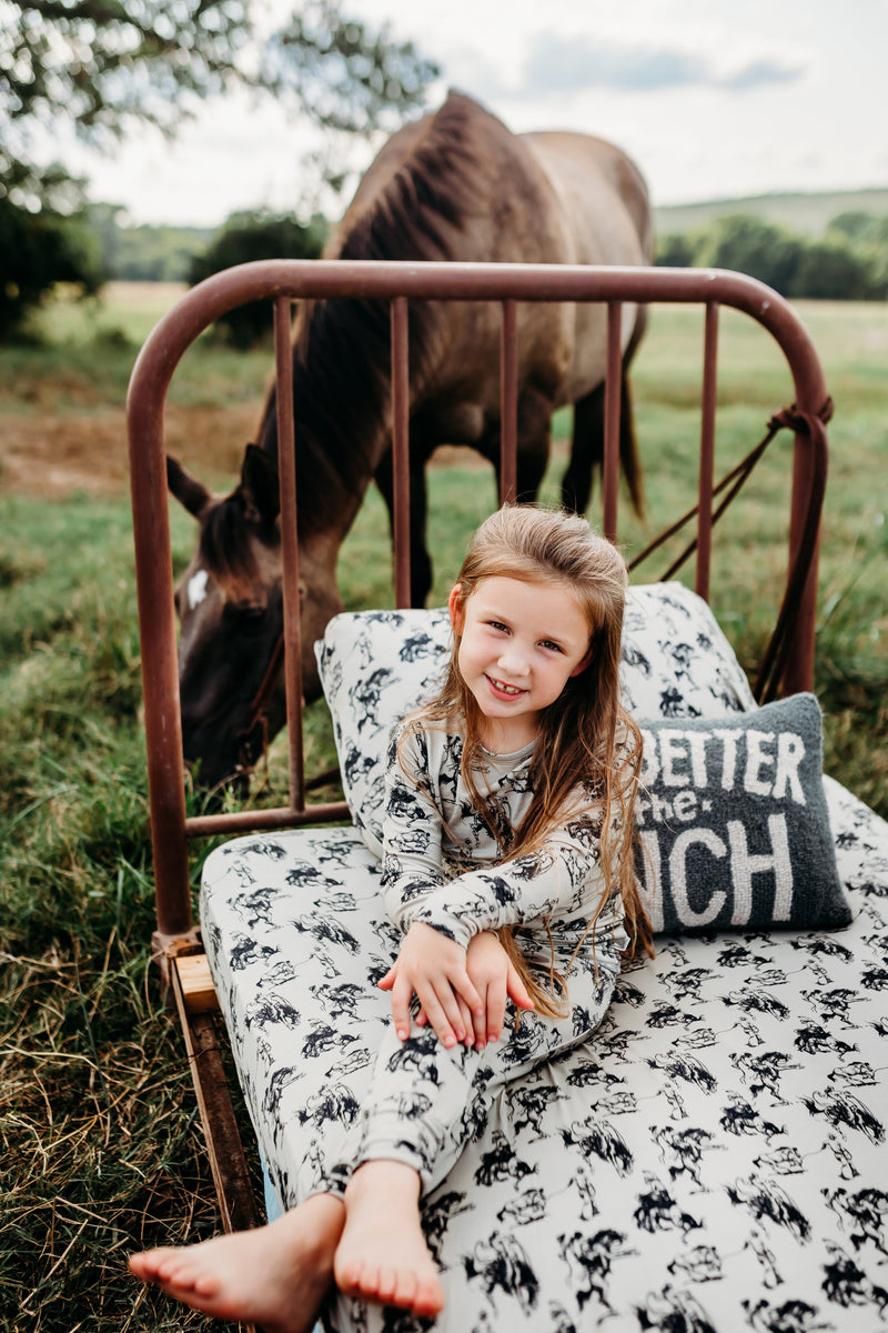 Bronc Lessons Fitted Sheet (Crib / Twin)