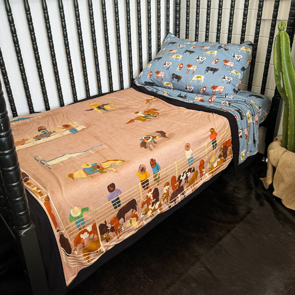 Kemp + Team Roping Mural Yearling Blanket – BuckarooBabyco