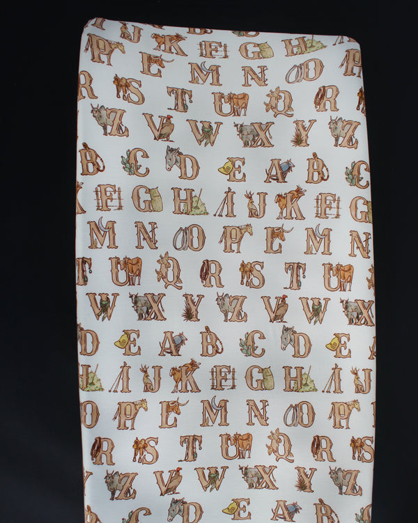 Western Alphabets Changing Pad Cover