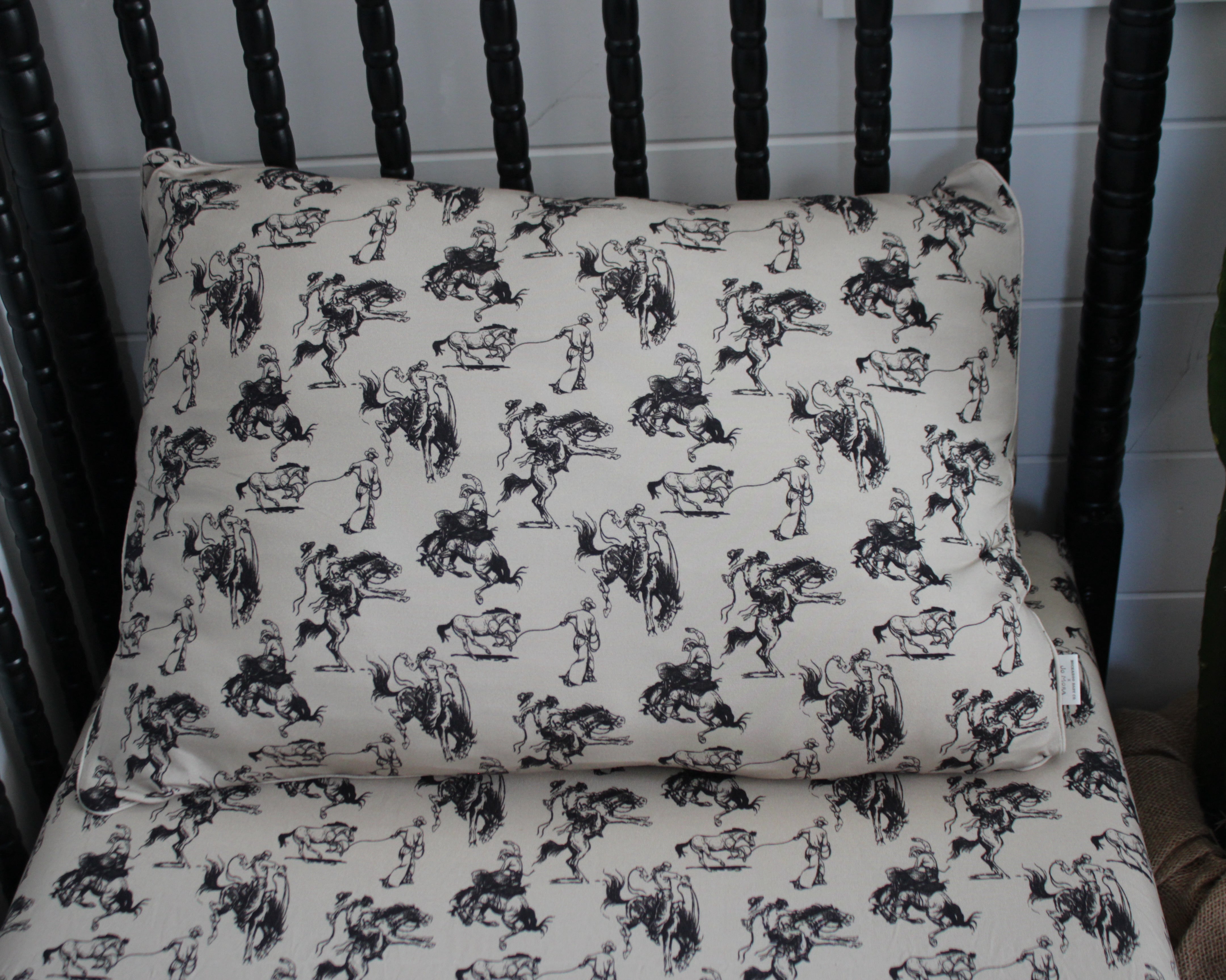 Bronc Lessons Twin Pillow Cover