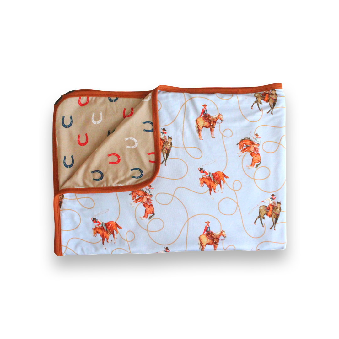 Luckenbach + Willie Calf Blanket