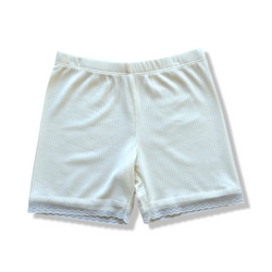 Ribbed lace-trimmed Modern Bloomers