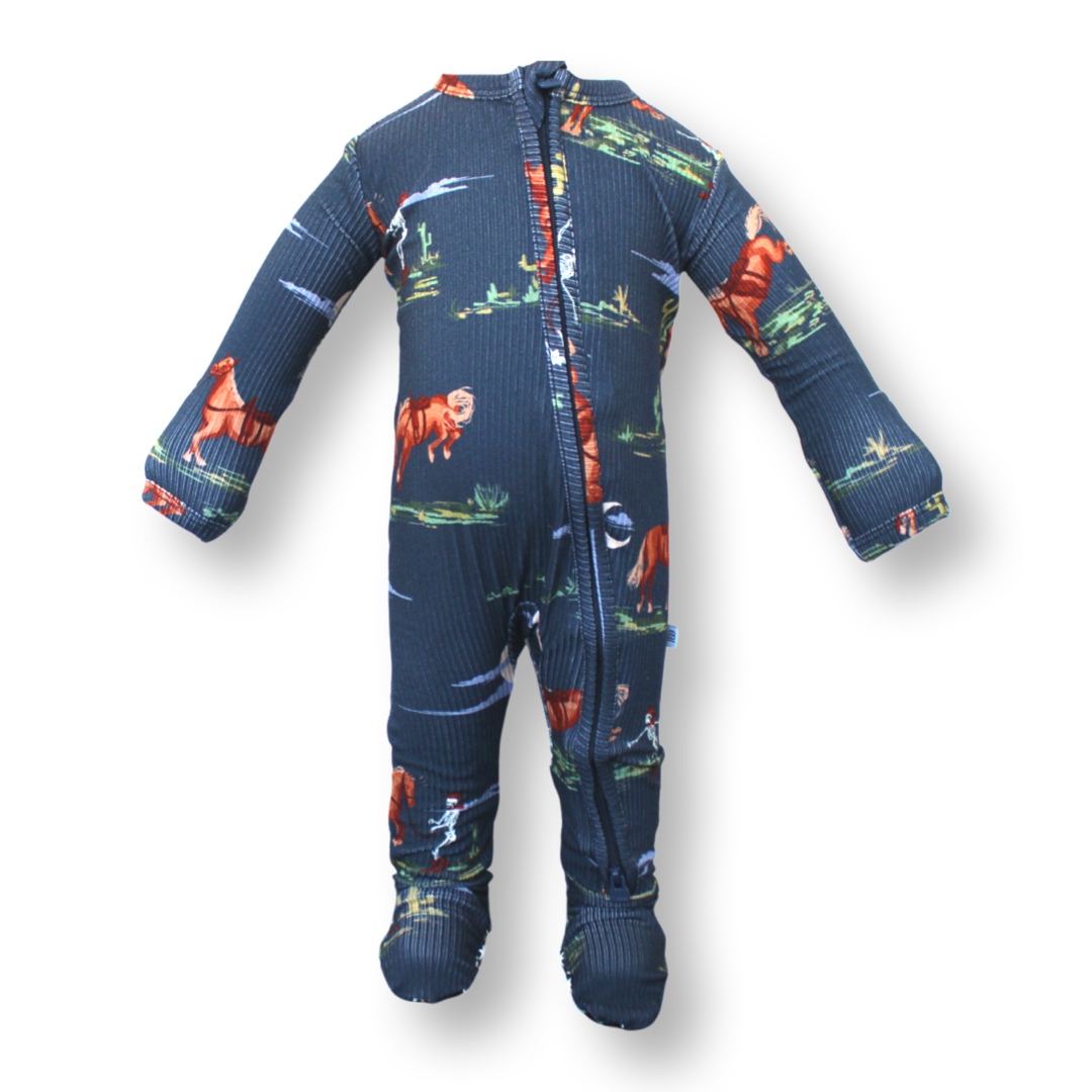 Jefferson Zipper Footie One Piece