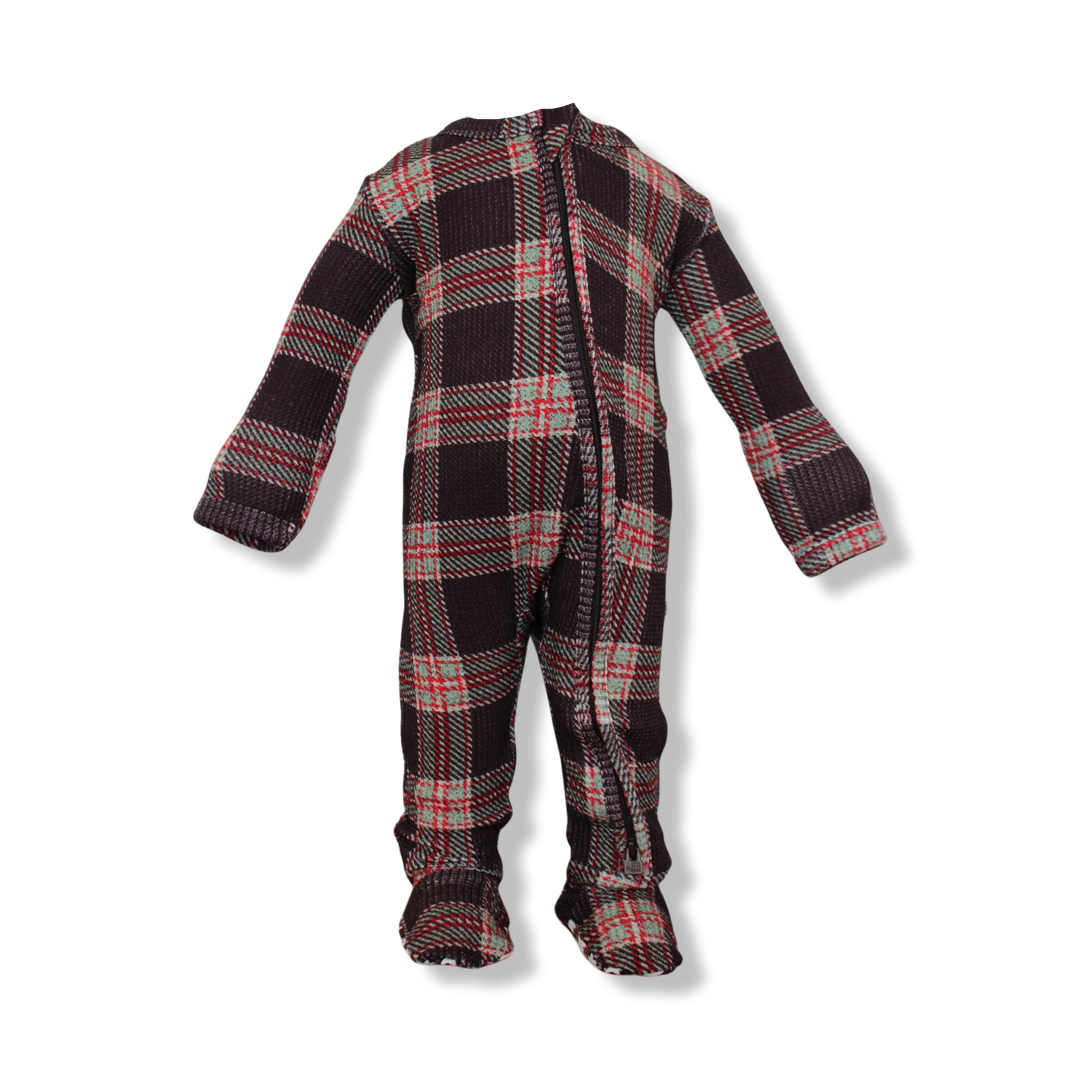 Taos Waffle Footie Zipper One Piece