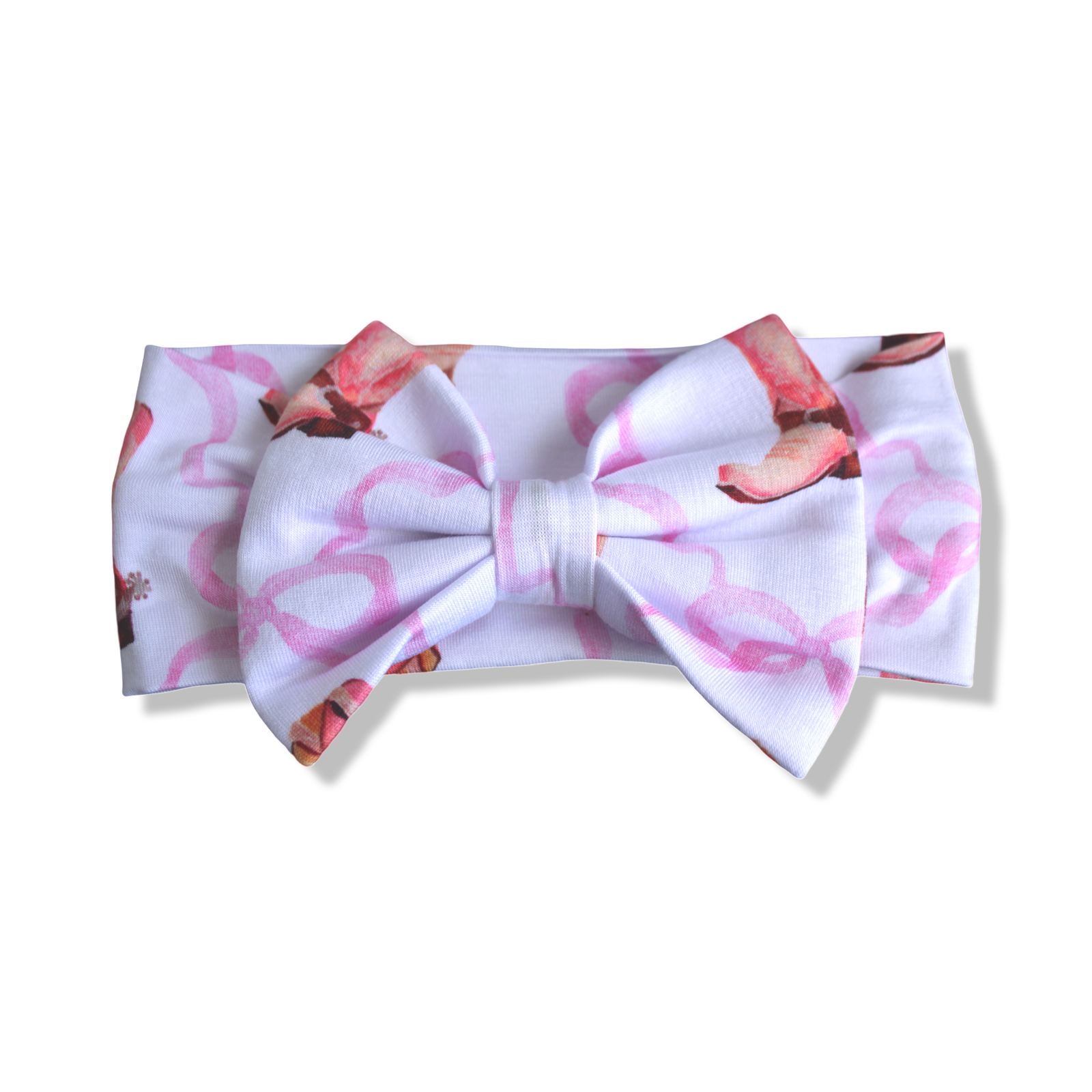 Victoria Cowgirl Boots Headband Bow