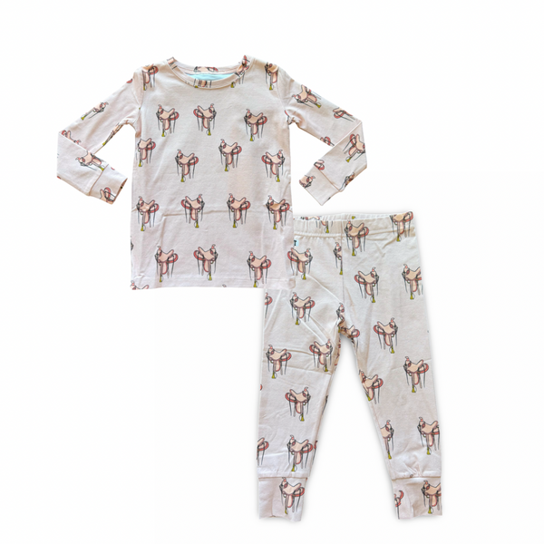 Pink Saddles Pajamas 2PC Set - Toughies