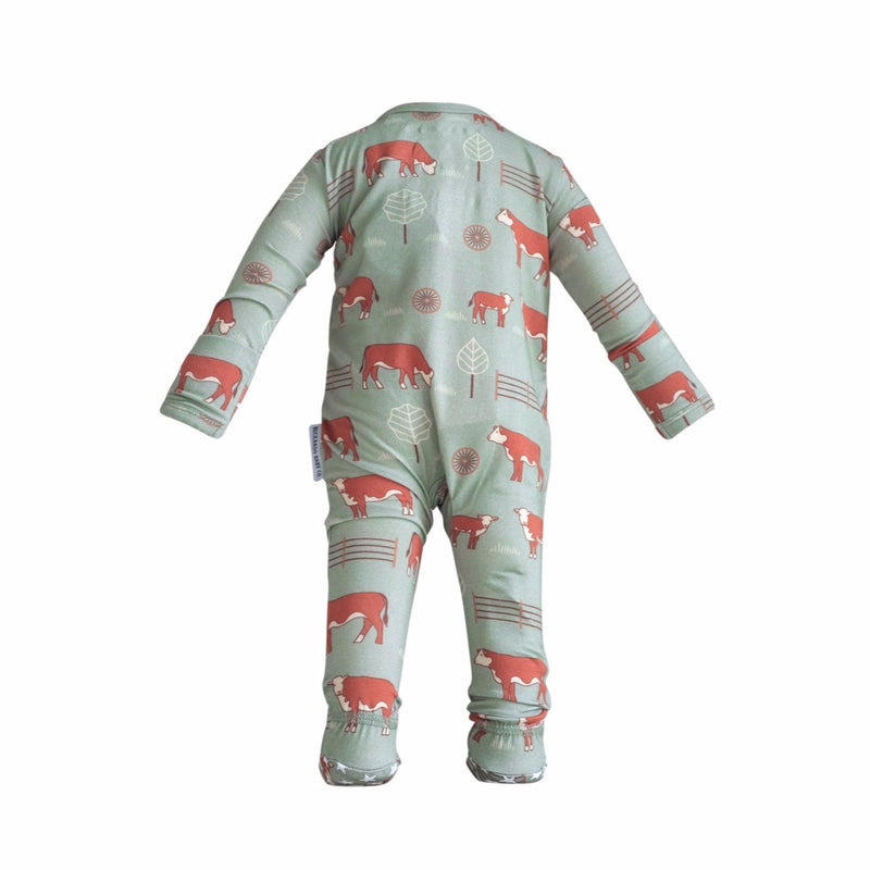 Hereford Zipper Footie One Piece