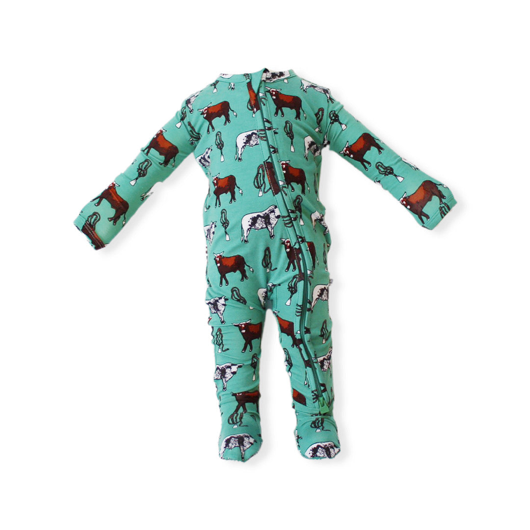 Stephenville Footie Zipper One Piece