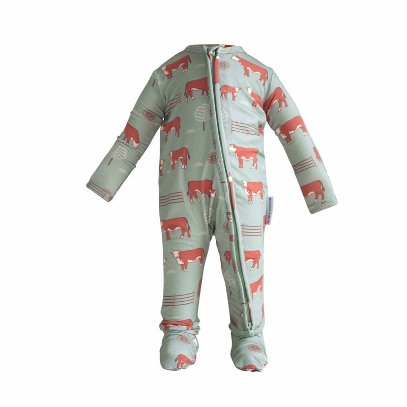 Hereford Zipper Footie One Piece