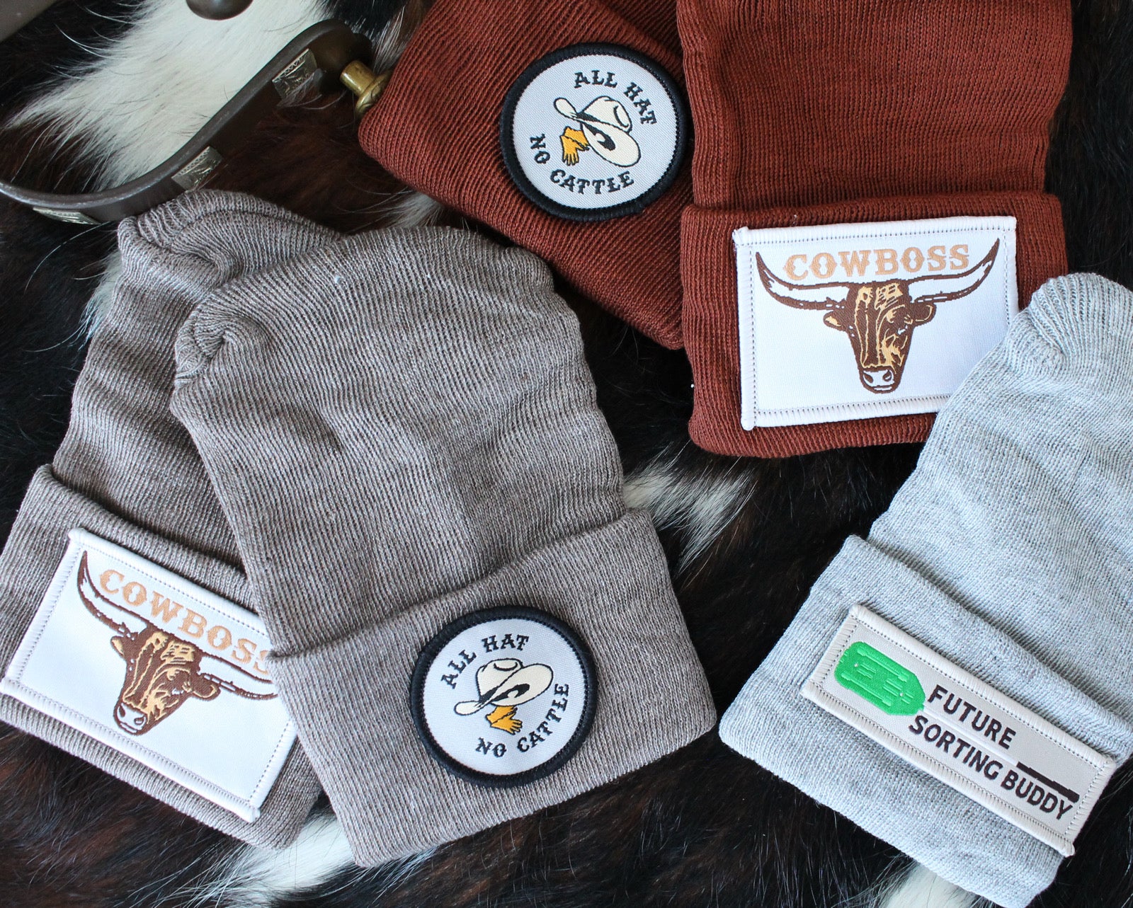 All Hat No Cattle Newborn Hospital Hat