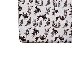 Rodeo Toile Crib Sheet