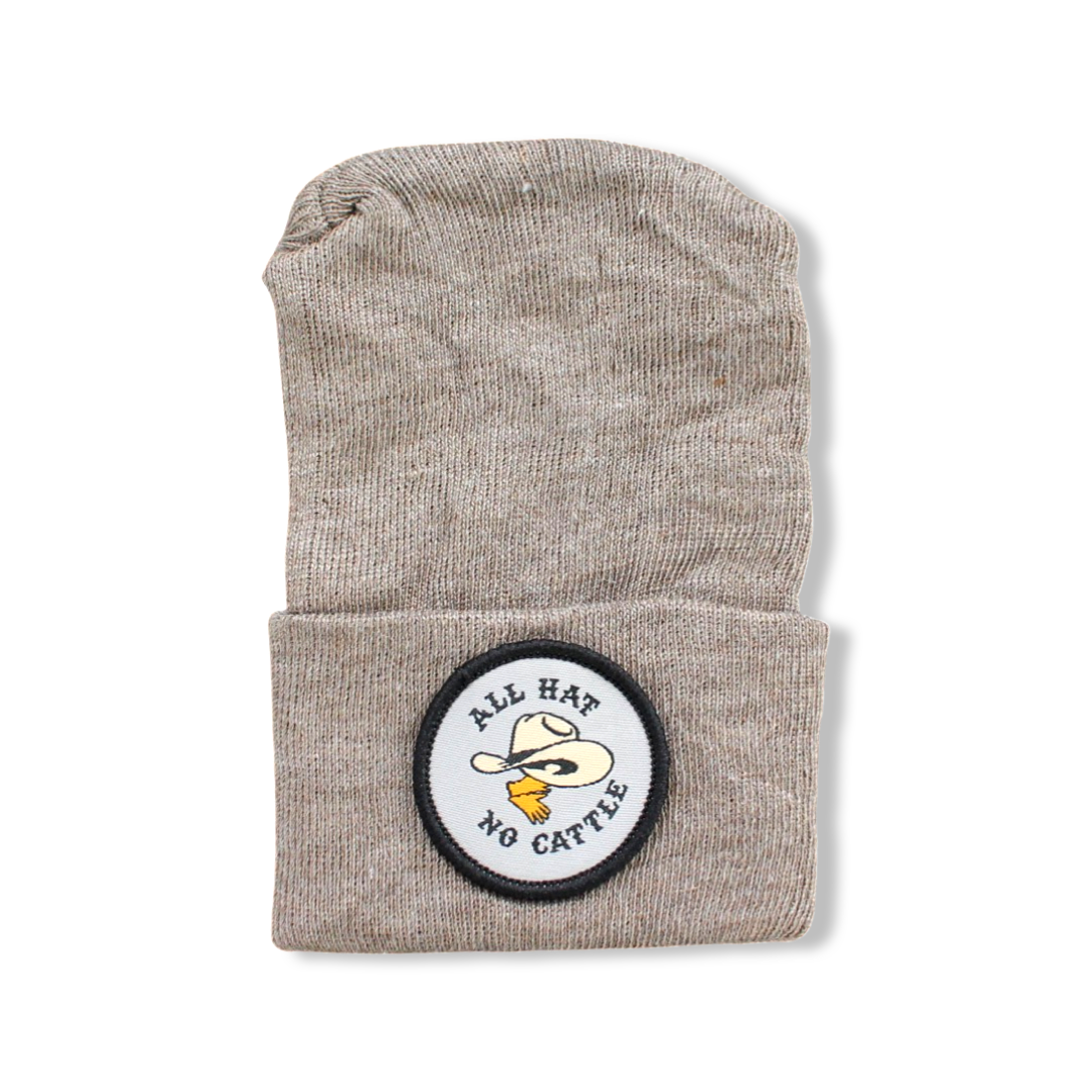 All Hat No Cattle Newborn Hospital Hat