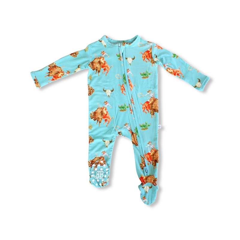 Rusk Zipper Footie One Piece