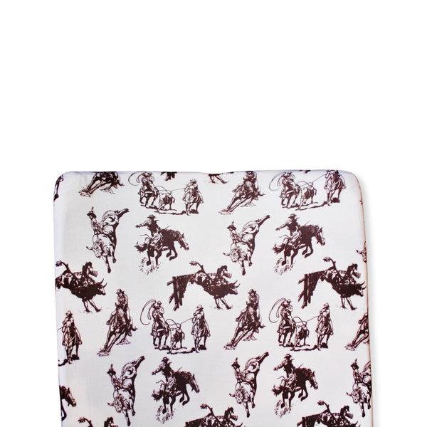 Rodeo Toile Changing Pad Cover