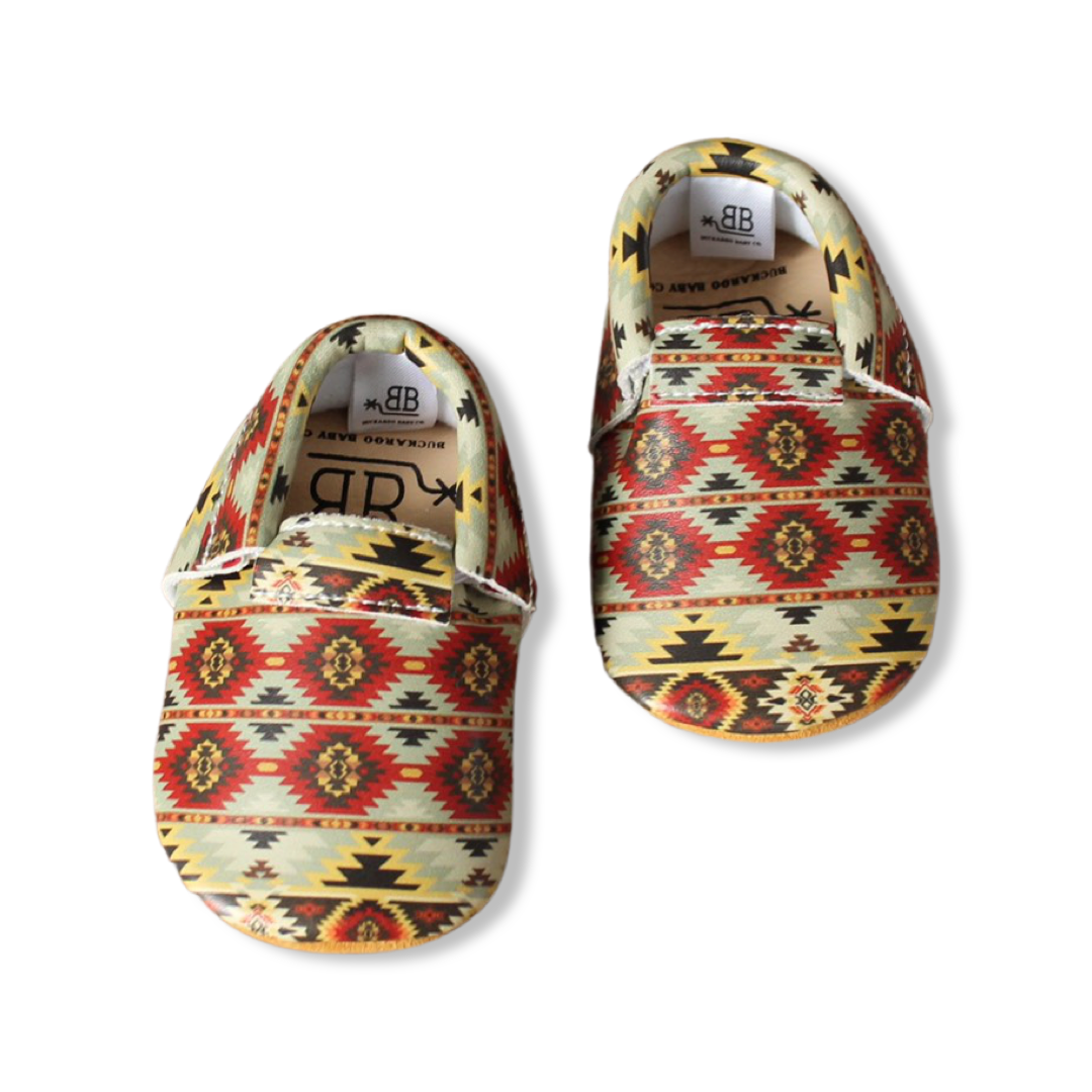 Wyatt Southwest Fringeless Moccasins