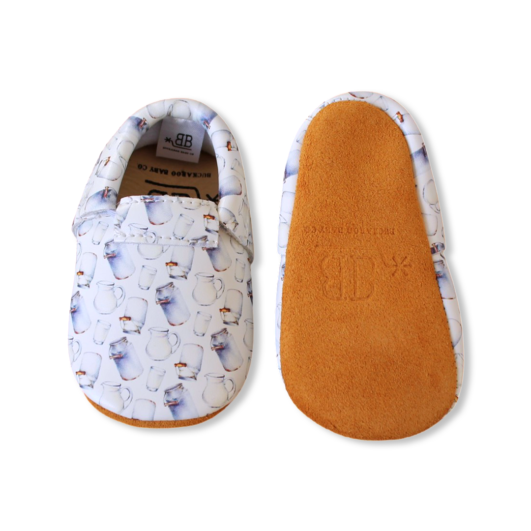 Lait Fringeless Moccasins