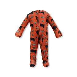 Huffman Footie Zipper One Piece