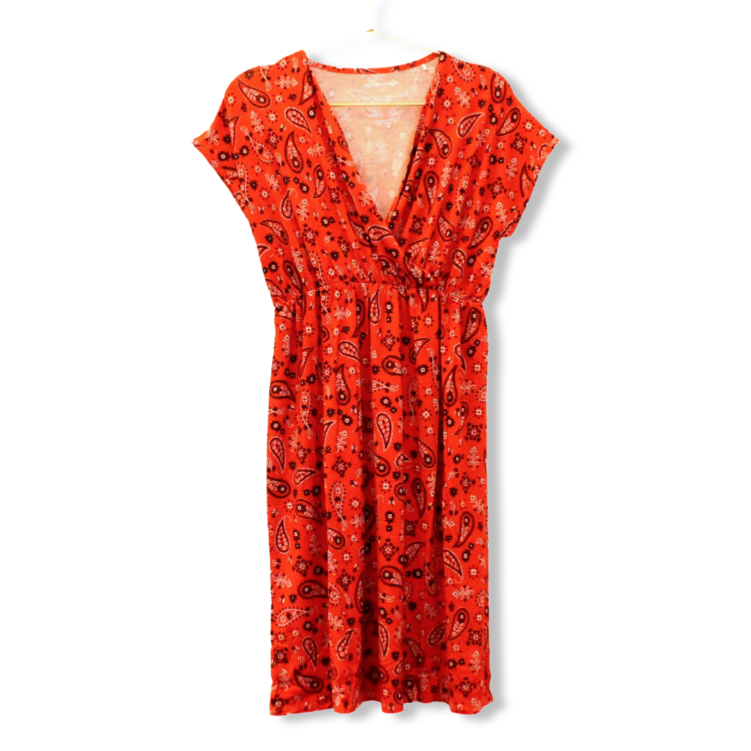Paisley Draped Maternity/Nursing Gown