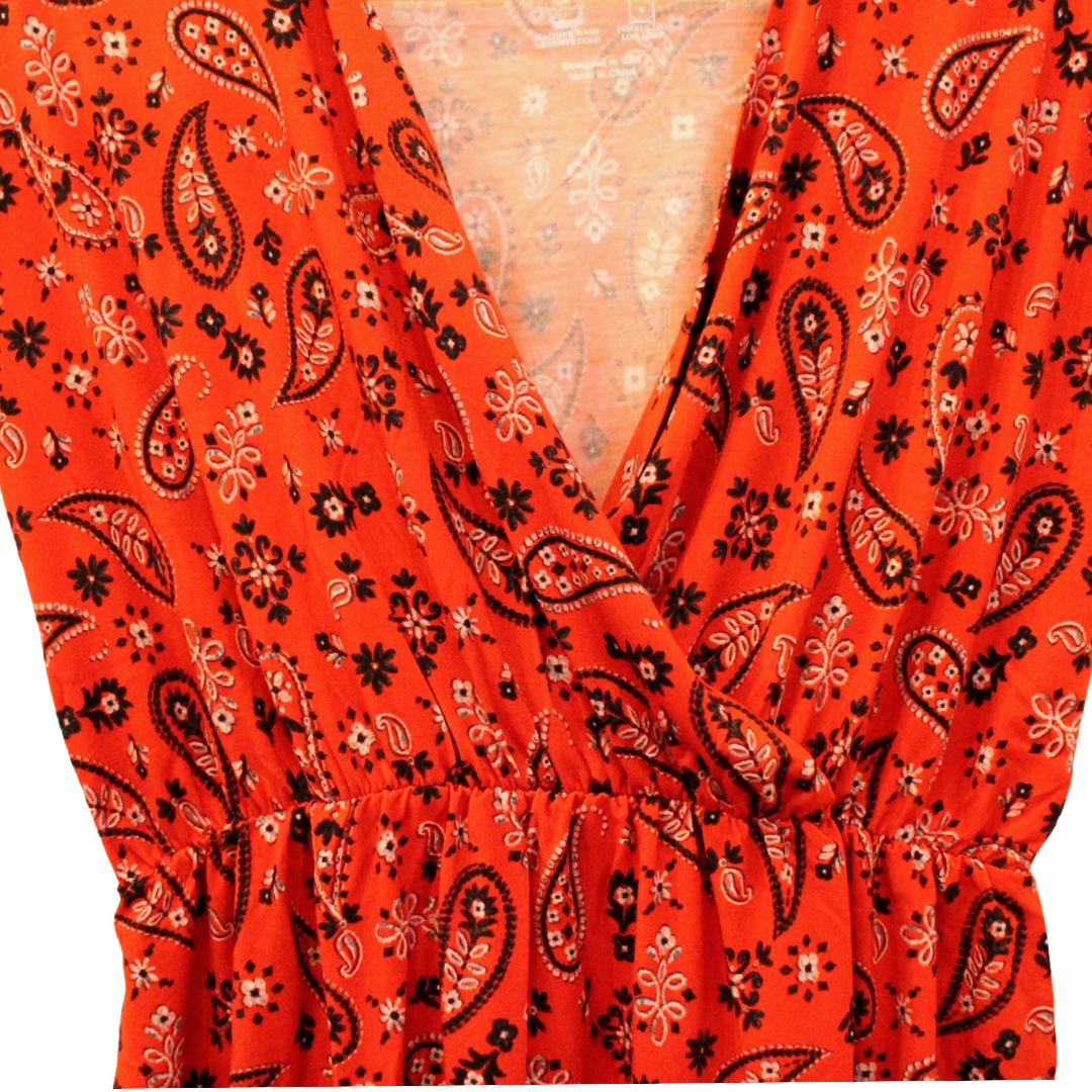 Paisley Draped Maternity/Nursing Gown