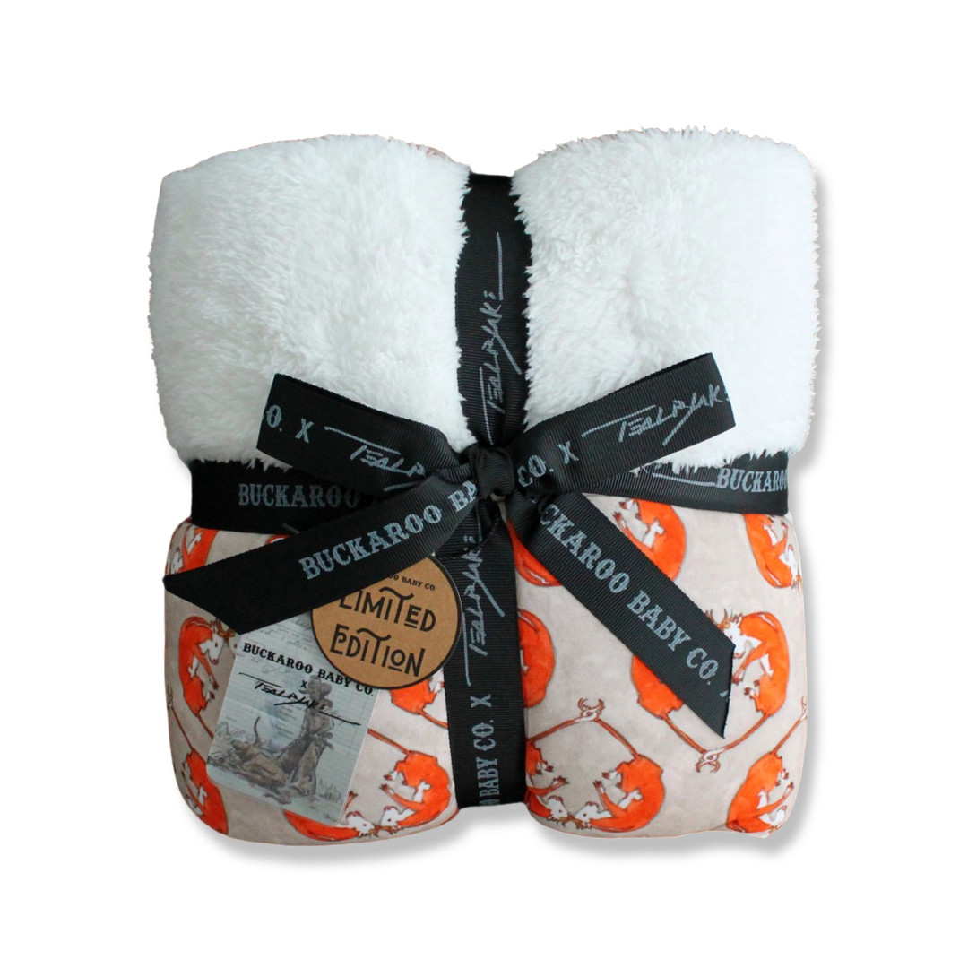 Huxford Hereford Plush Yearling Blanket