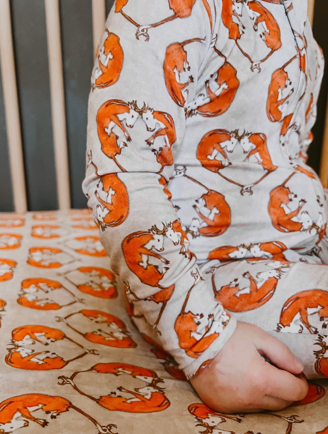 Huxford Hereford Footie Pajamas