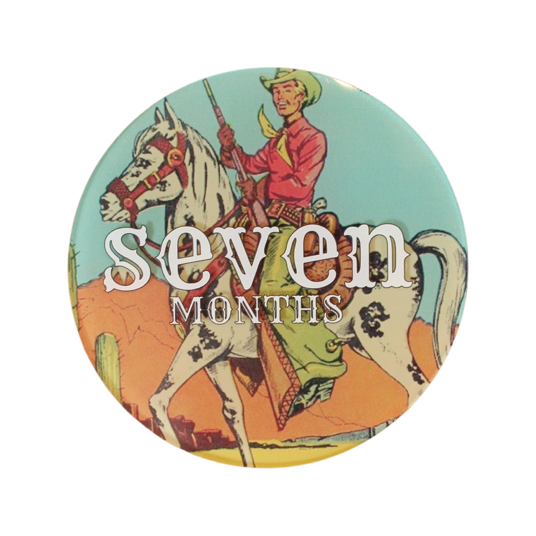 Western Acrylic Monthly Milestone Cards