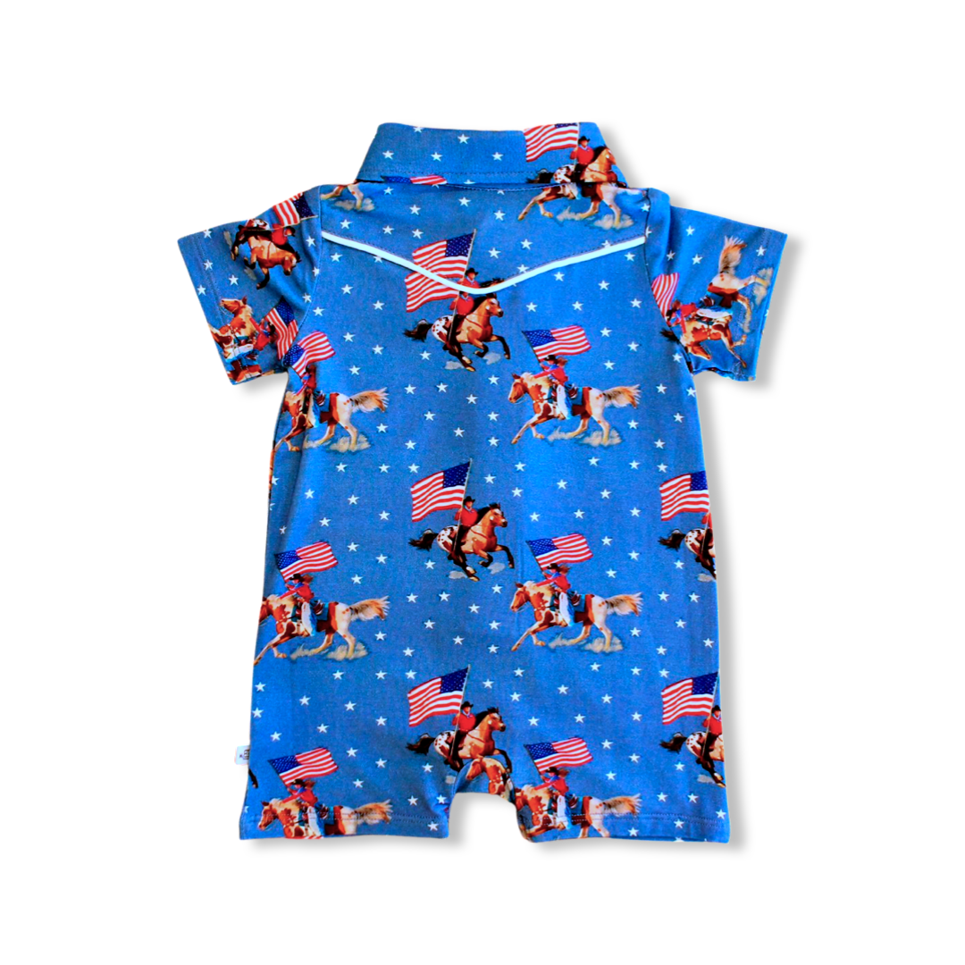 Gallup Short Sleeve Collared Shortalls